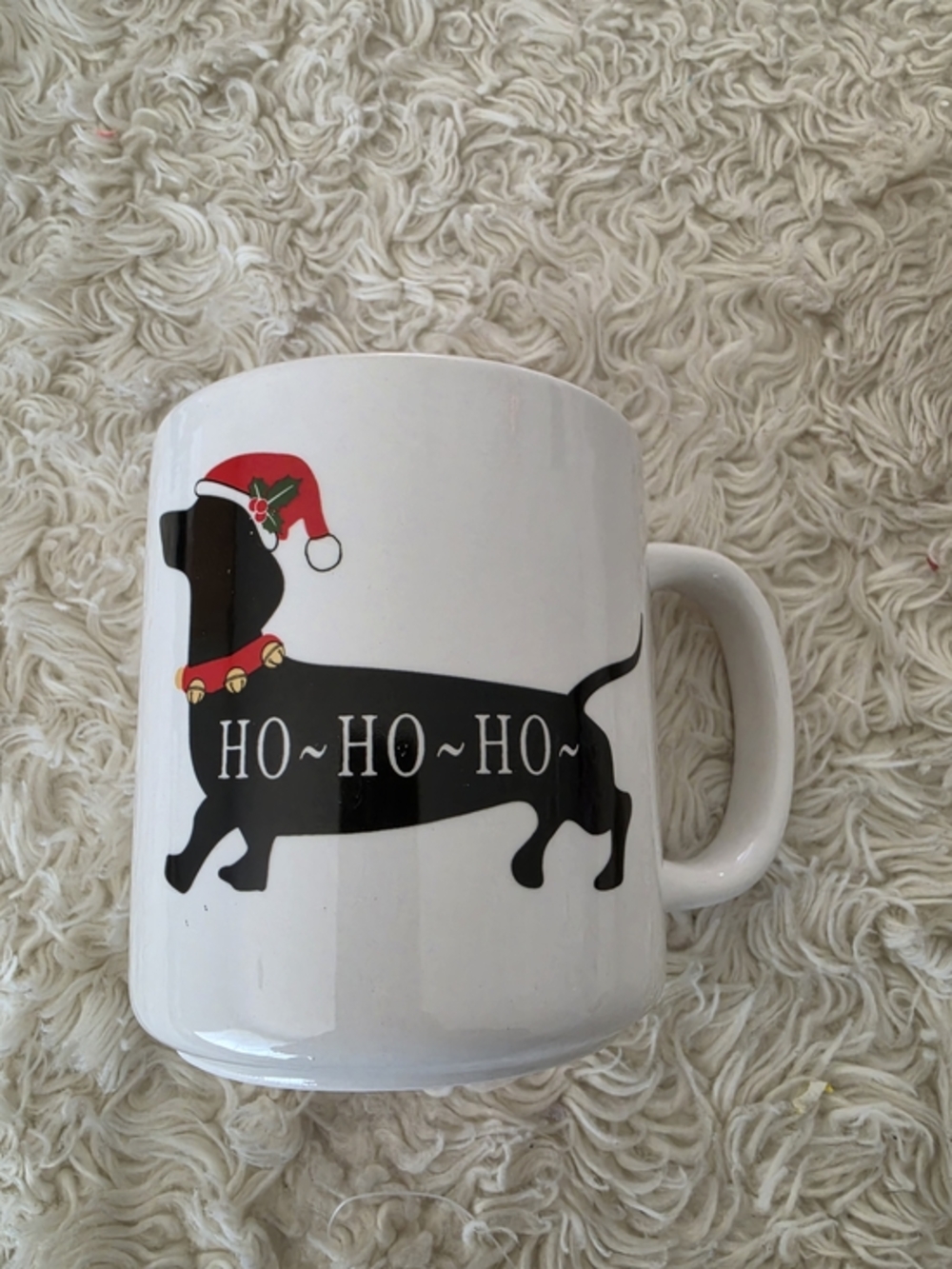 Holiday Dachshund Christmas‎ Mug - White